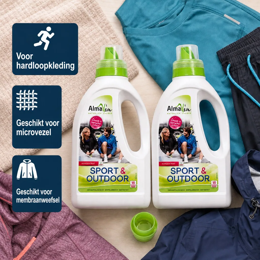 Sportwasmiddel, Wasmiddel sportkleding, Outdoor wasmiddel, 2 x 750 ml