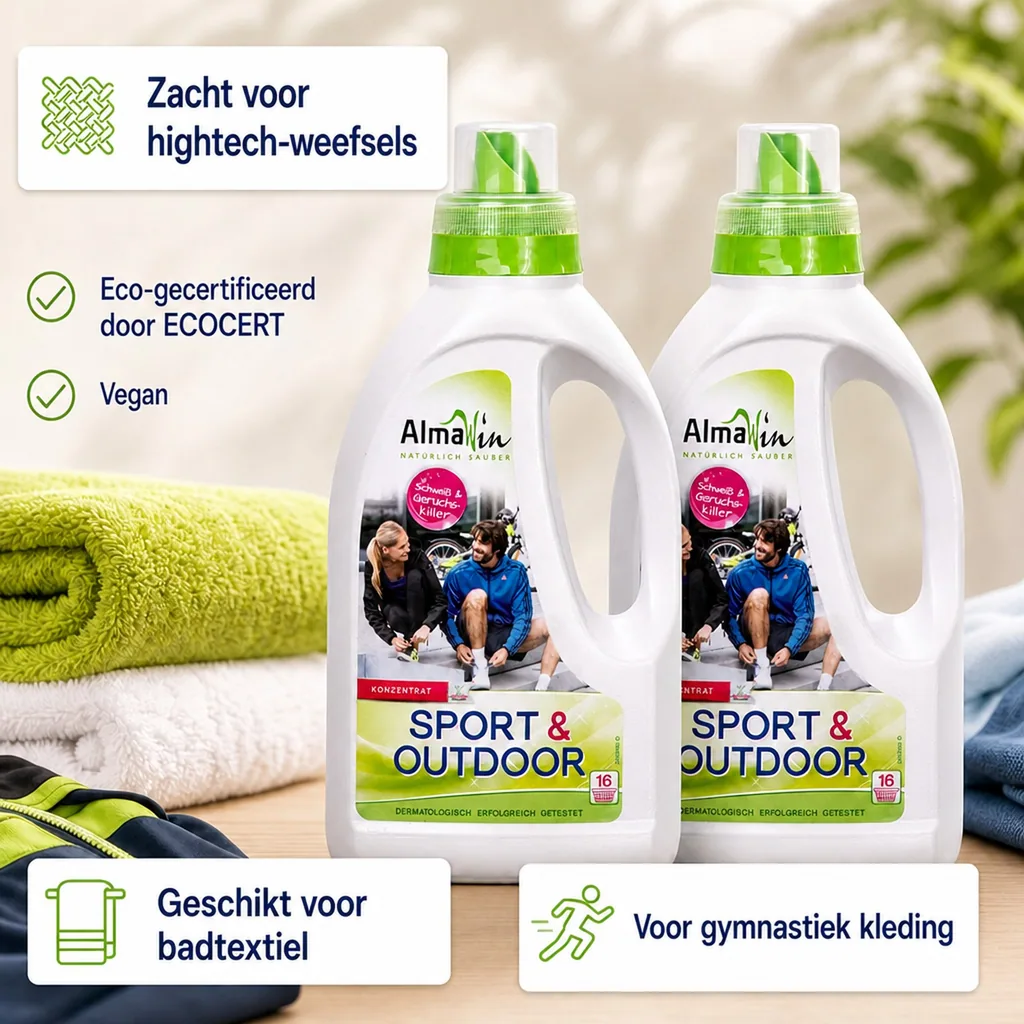 Sportwasmiddel, Wasmiddel sportkleding, Outdoor wasmiddel, 2 x 750 ml
