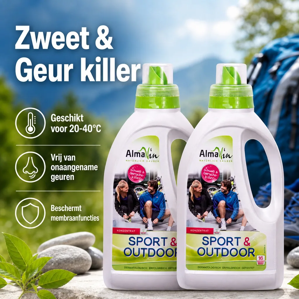 Sportwasmiddel, Wasmiddel sportkleding, Outdoor wasmiddel, 2 x 750 ml
