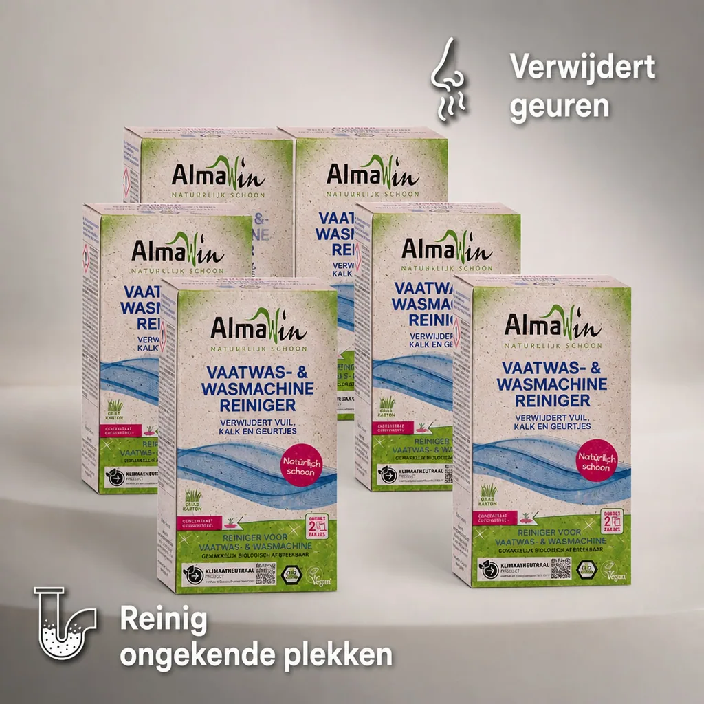Vaatwasser reiniger, wasmachine reiniger, 6 x 200 g, vaatwasmachine reiniger