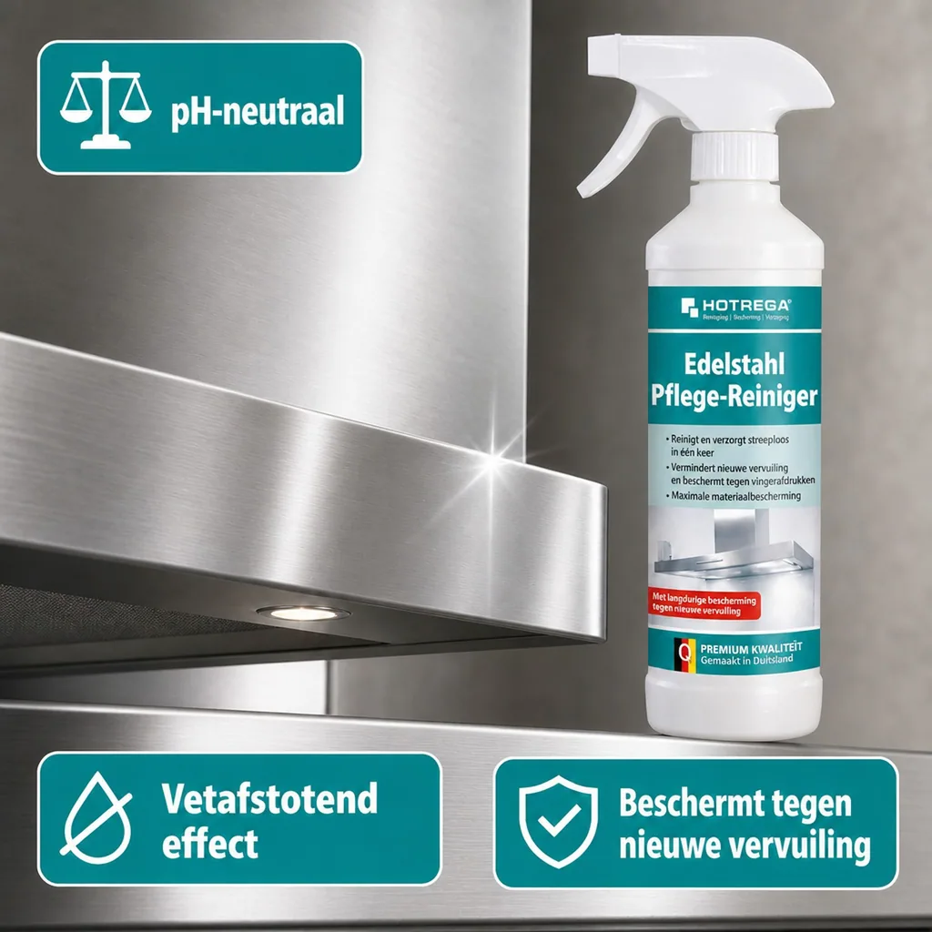 RVS reiniger 500 ml, Edelstaal reiniger, RVS onderhoud, Edelstaal onderhoud