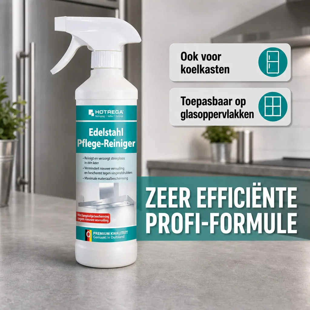 RVS reiniger 500 ml, Edelstaal reiniger, RVS onderhoud, Edelstaal onderhoud