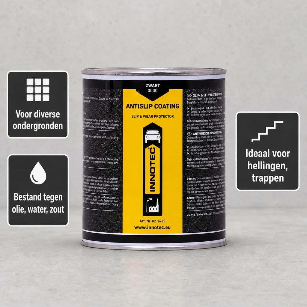 Antislip coating, coating zwart, 1 Liter, antislip