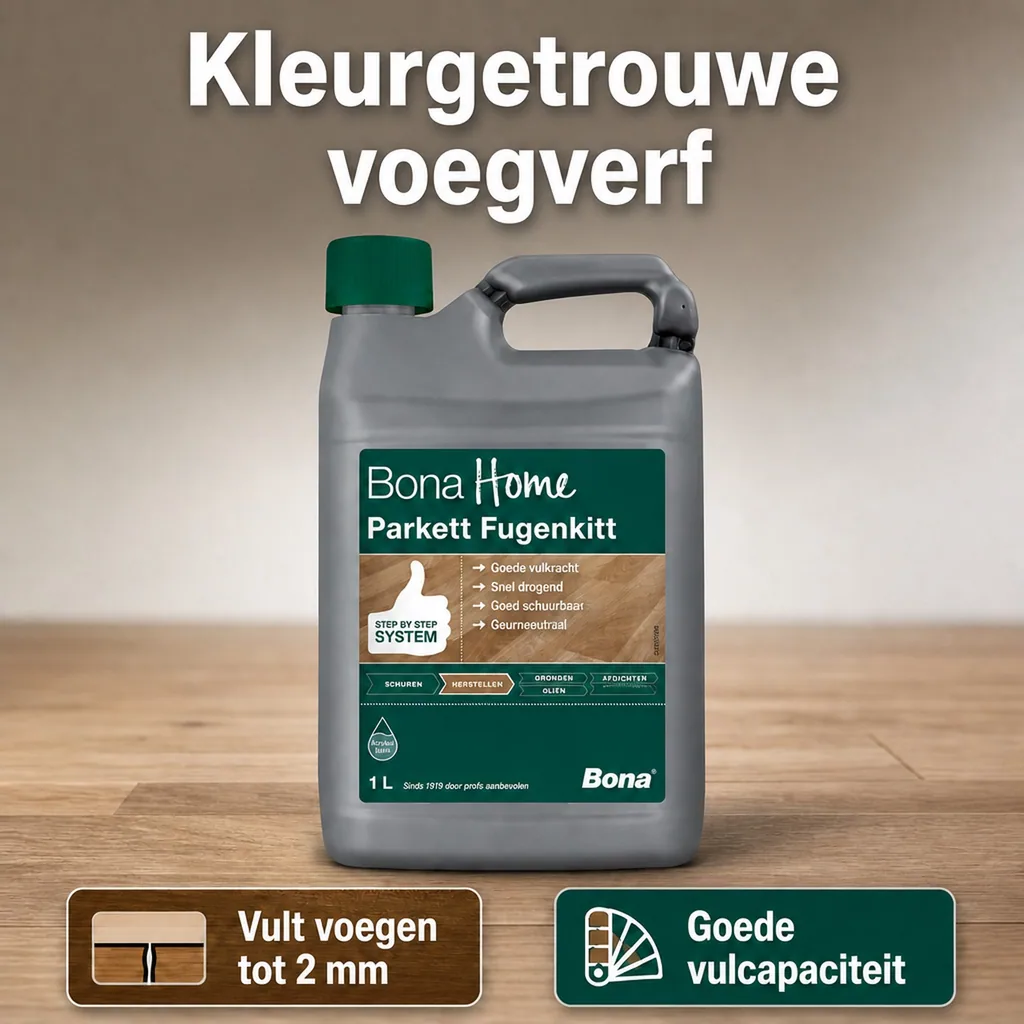 Parketkit, 1 Liter Parket vulmiddel, Houtkit, Parket reparatie