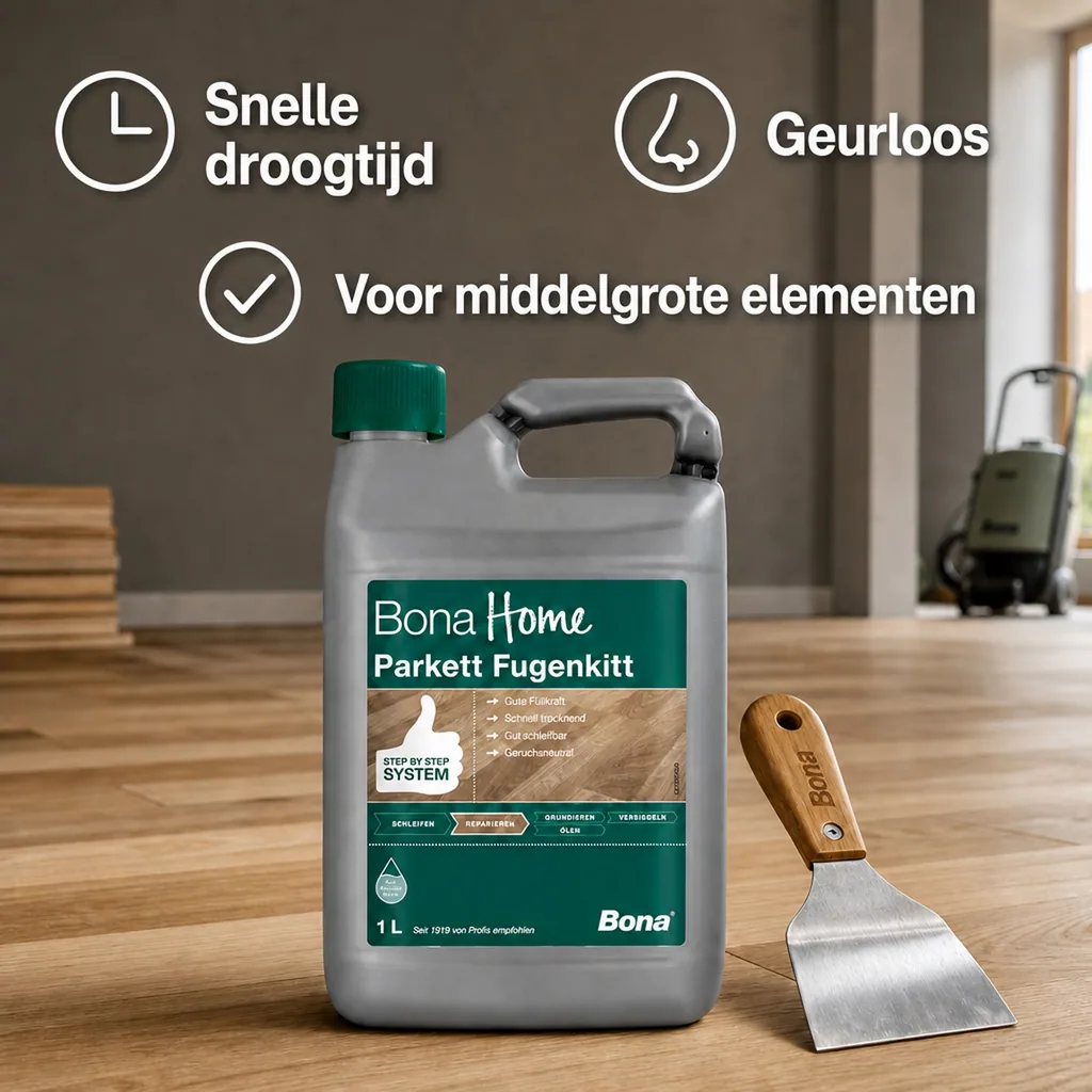 Parketkit, 1 Liter Parket vulmiddel, Houtkit, Parket reparatie