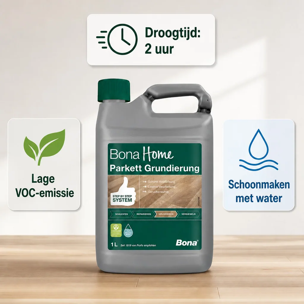 Parket primer 4 Liter, Watergedragen parket primer, Parket voorbehandeling