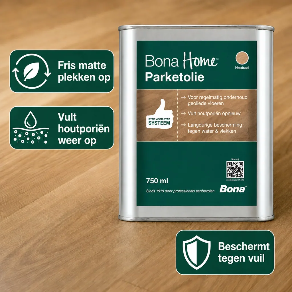 Parketolie, Parket onderhoud olie, Olie voor parket, 2,5 Liter, Parketolie neutraal, Olie voor houten vloer, Parket behandelen met olie