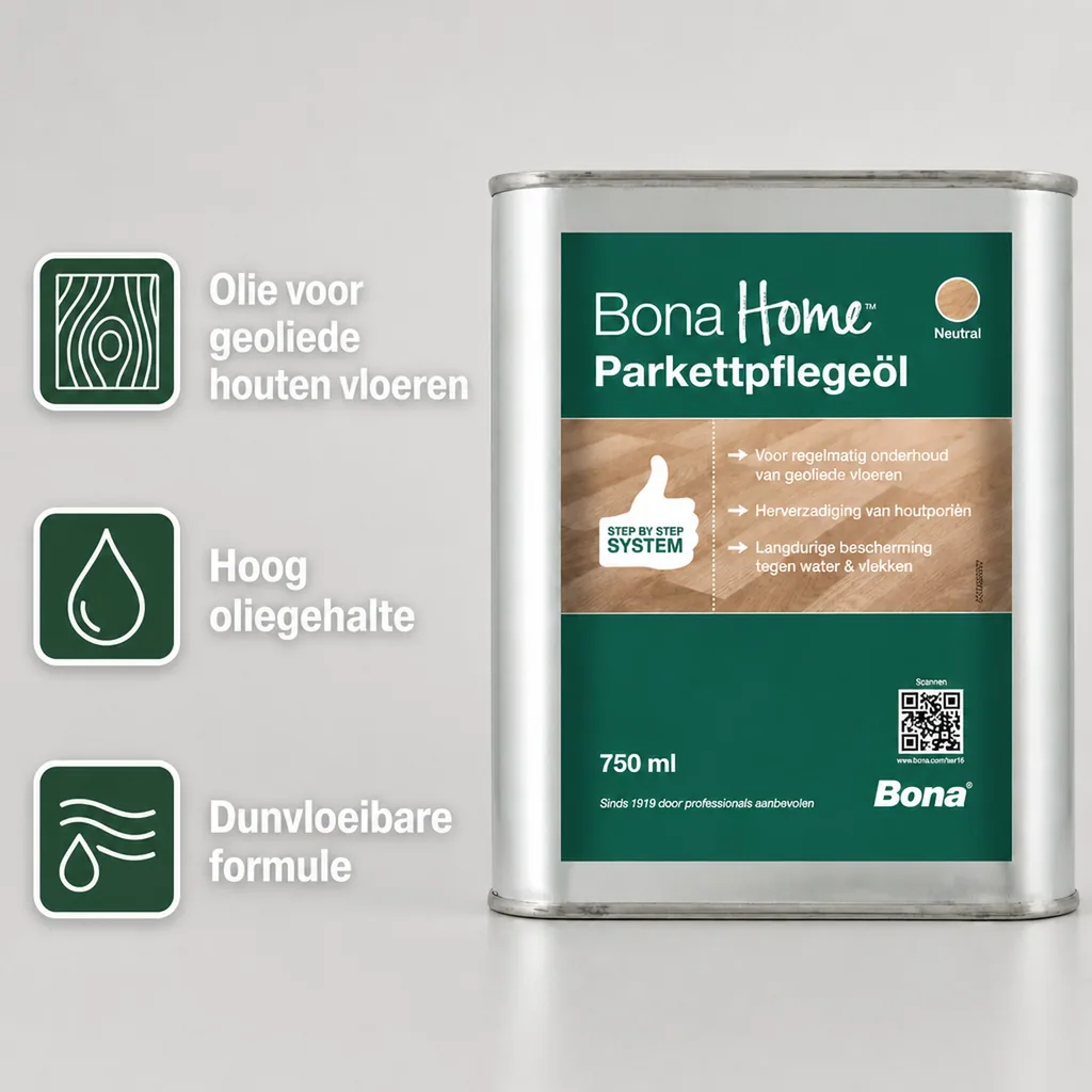 Parketolie, Parket onderhoud olie, Olie voor parket, 2,5 Liter, Parketolie neutraal, Olie voor houten vloer, Parket behandelen met olie