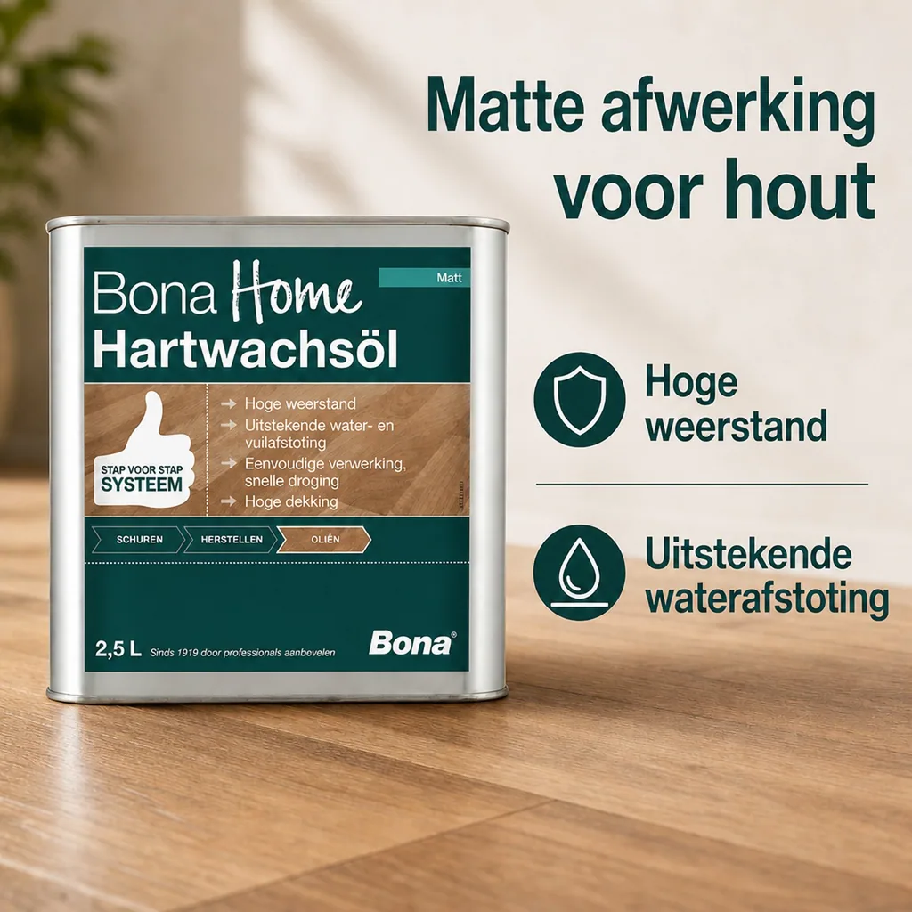 Hardwax olie 2,5 Liter, matte houten vloer olie