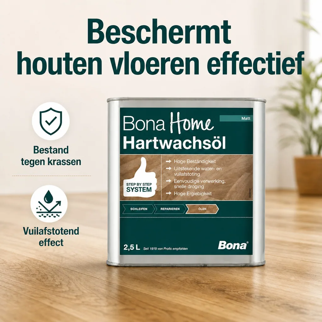 Hardwax olie 2,5 Liter, matte houten vloer olie