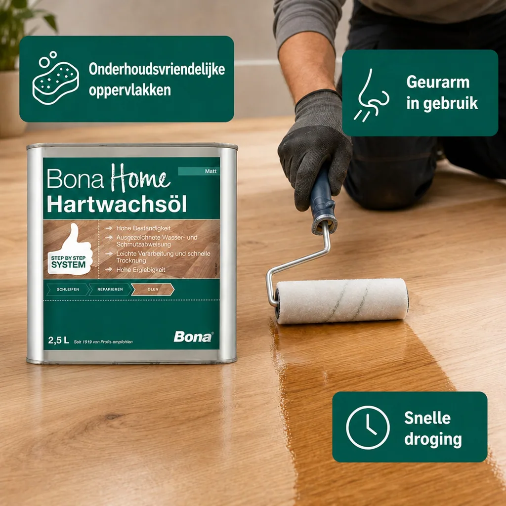 Hardwax olie 2,5 Liter, matte houten vloer olie