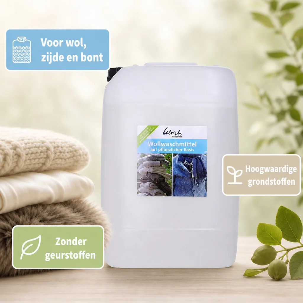 Wollwasmiddel 25 Liter, natuurlijk wasmiddel, wol wassen