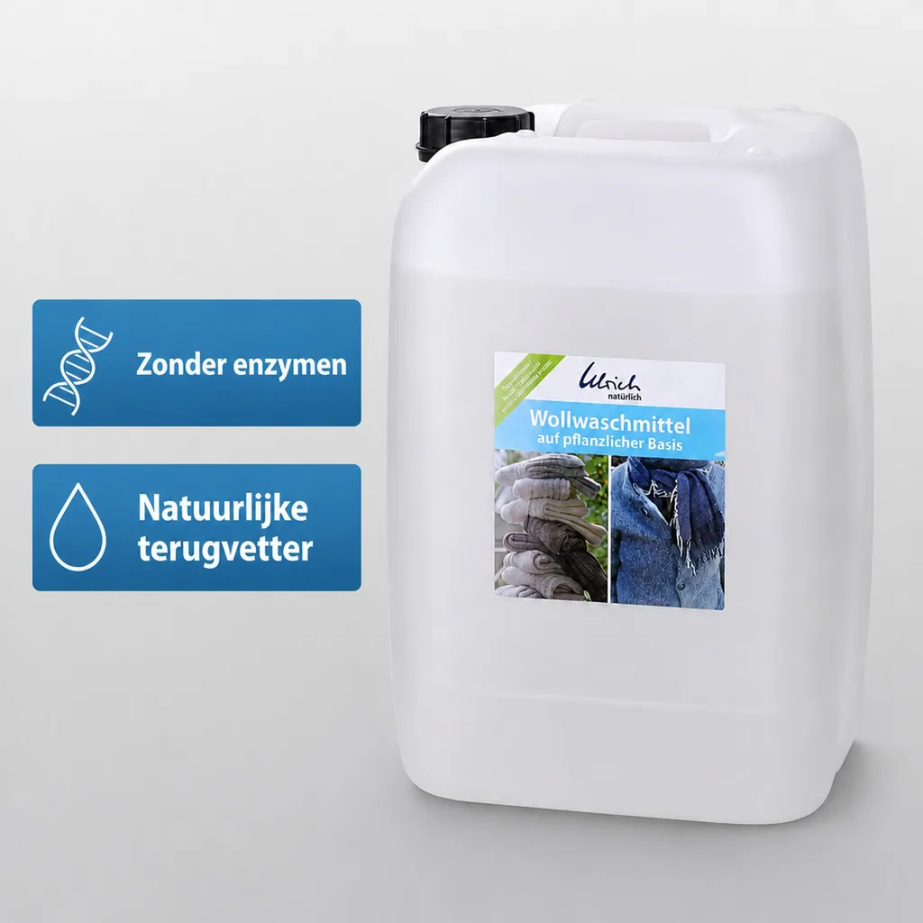 Wollwasmiddel 25 Liter, natuurlijk wasmiddel, wol wassen
