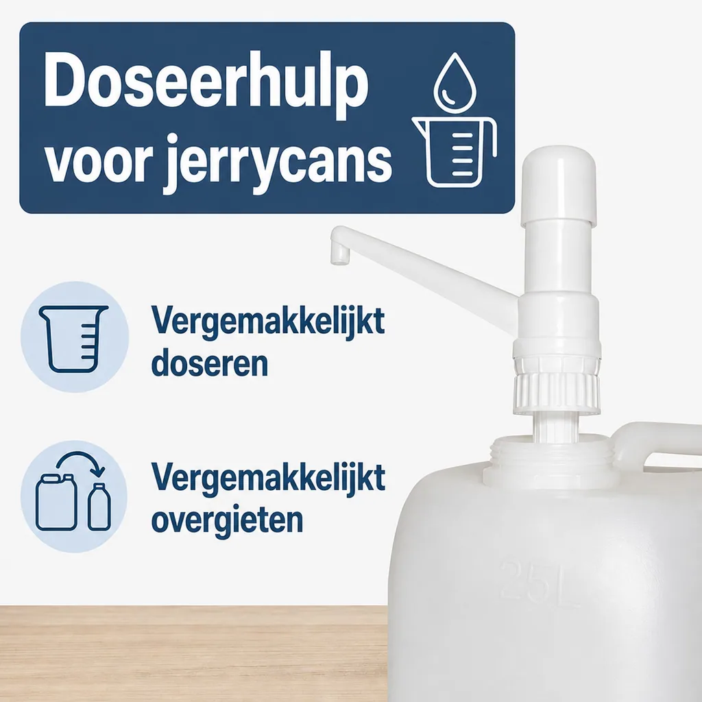 Doseerpomp voor 25 Liter Kanister, doseerkraan
