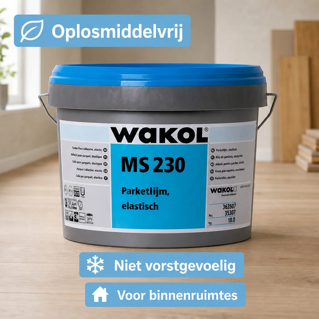Parketlijm elastisch 18kg, MS Polymeer, Parket kleefstof elastisch
