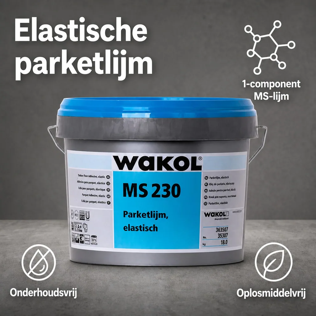 Parketlijm elastisch 18kg, MS Polymeer, Parket kleefstof elastisch