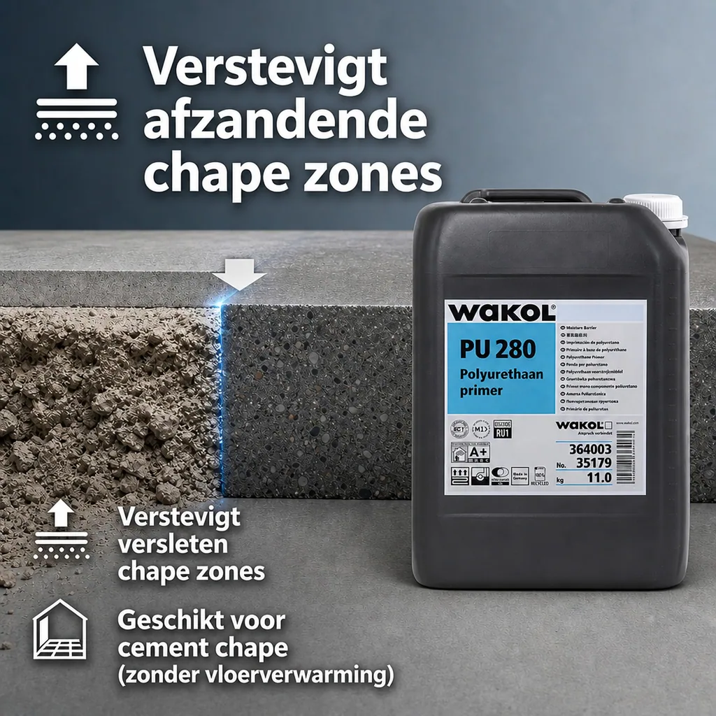 Polyurethaan primer, WAKOL PU 280, voorstrijk vloer, 11kg