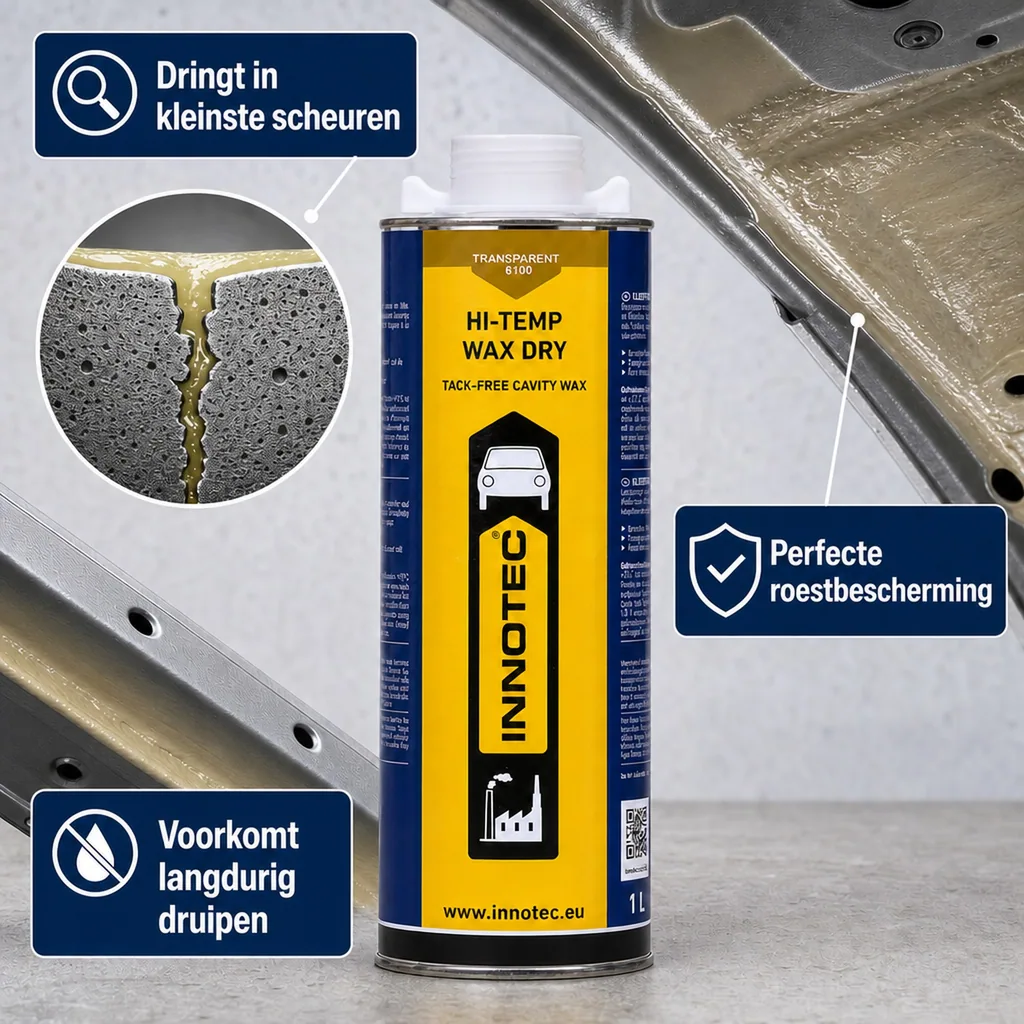 Onderbodembescherming, transparante wax coating, 1 Liter, hittebestendige wax, tectyl alternatief