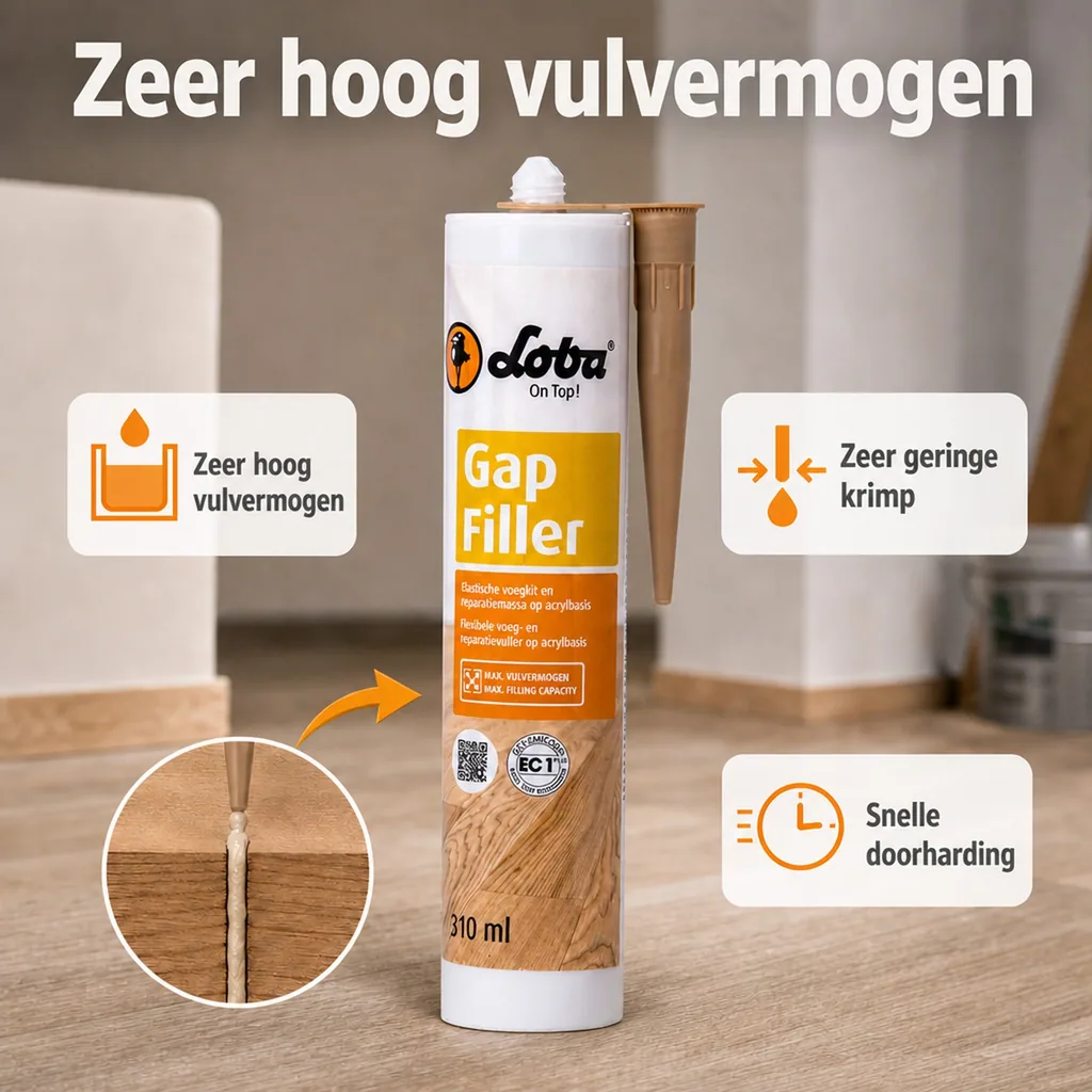 Eikenhout vulmiddel, Hout vulpasta eiken, Parketnaden vullen