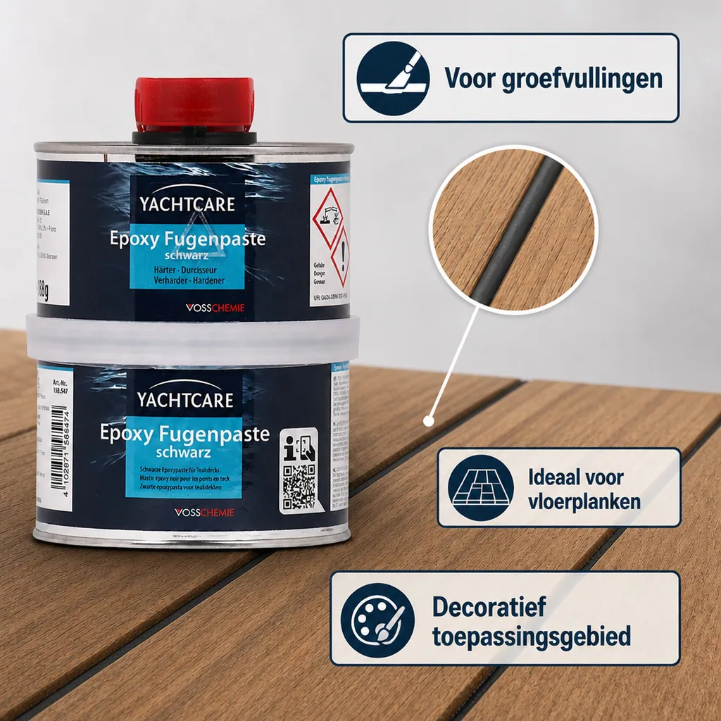Epoxy voegpasta zwart, voegmiddel zwart, epoxy voegvulling, A+B 500 A