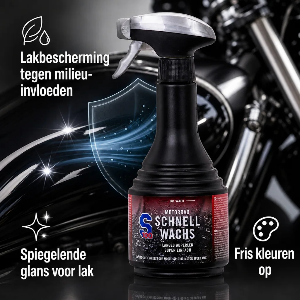 Motor wax, motorfiets wax, snelwax motor, 500 ml