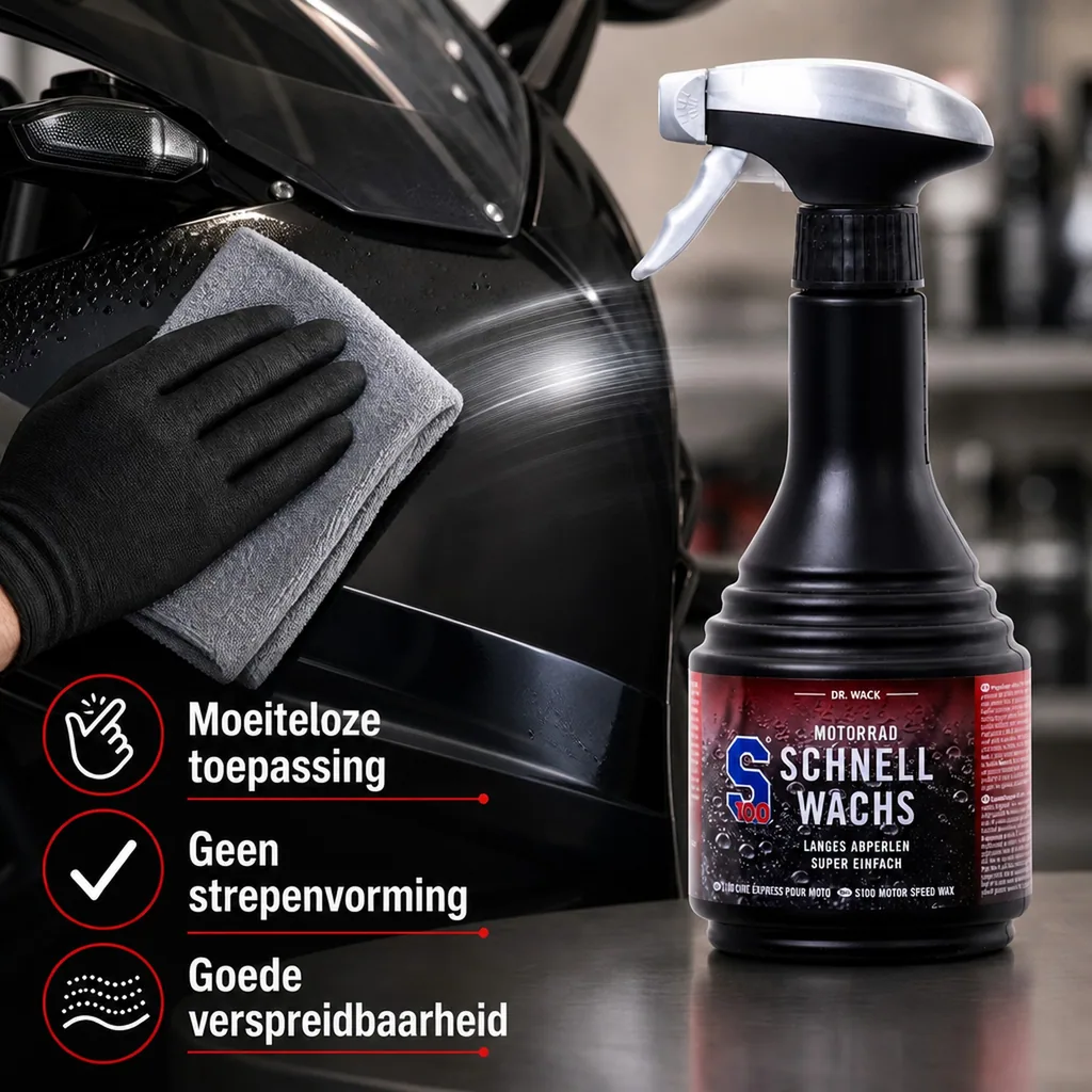Motor wax, motorfiets wax, snelwax motor, 500 ml