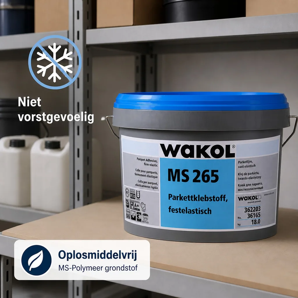 Parketlijm 18kg, festelastisch, weekmakervrije parketlijm