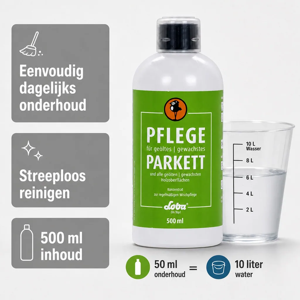 Parket onderhoud olie, 500 ml, voor geolied en gewaxt parket