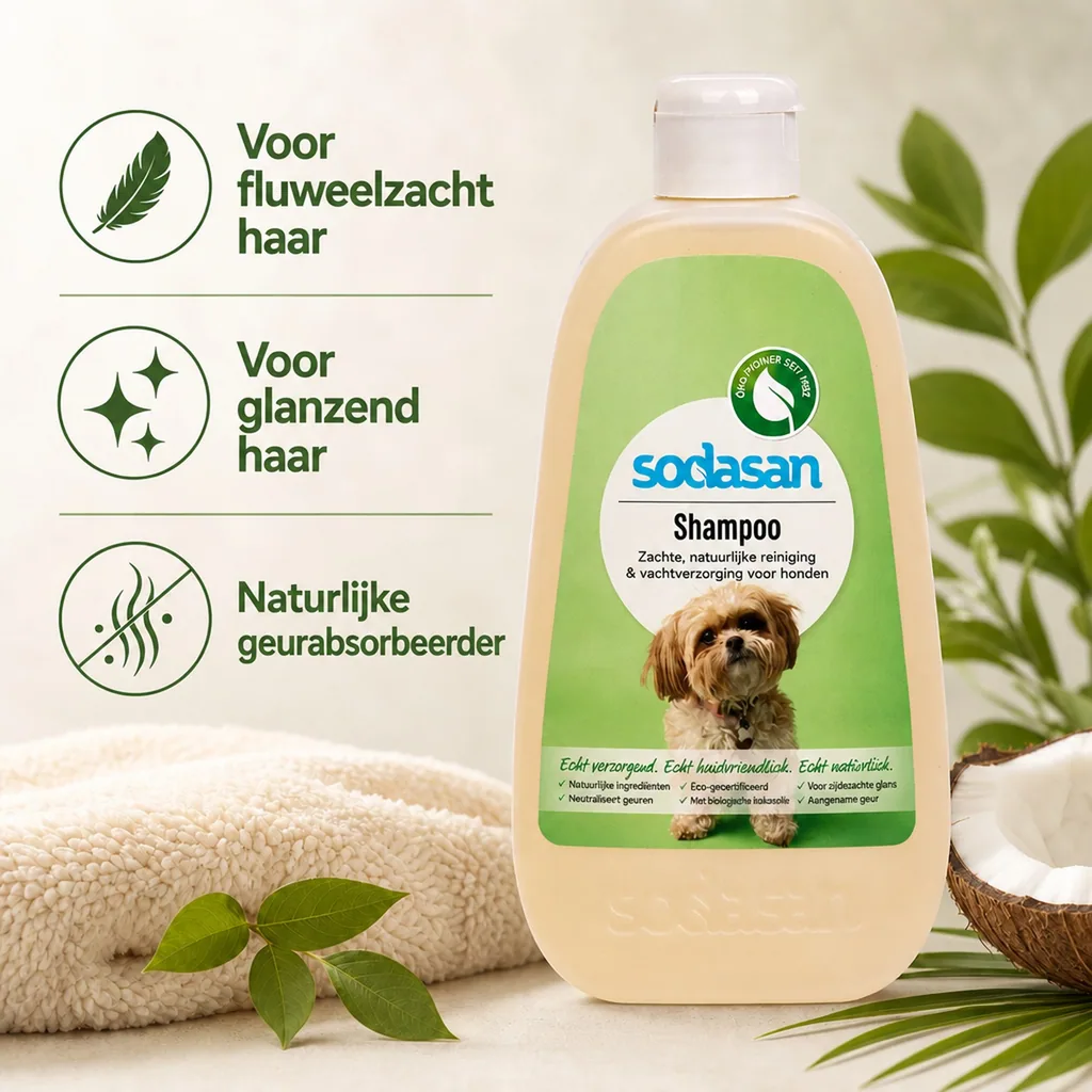 Hondenshampoo 0,5 Liter, shampoo hond, natuurlijke hondenshampoo