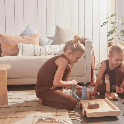 OYOY kindertapijt Rooster antraciet/crème