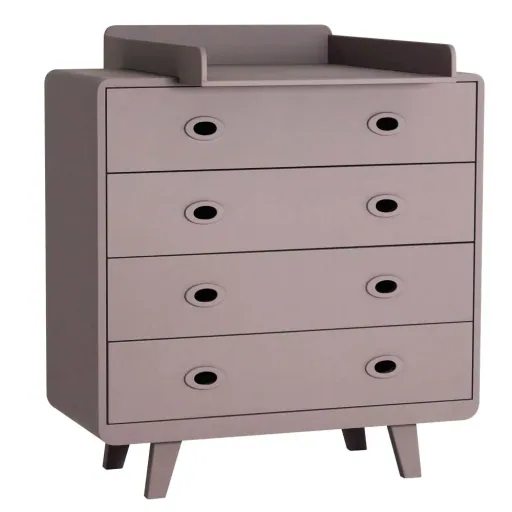 Laurette commode Toi & Moi, Kleur: taupe