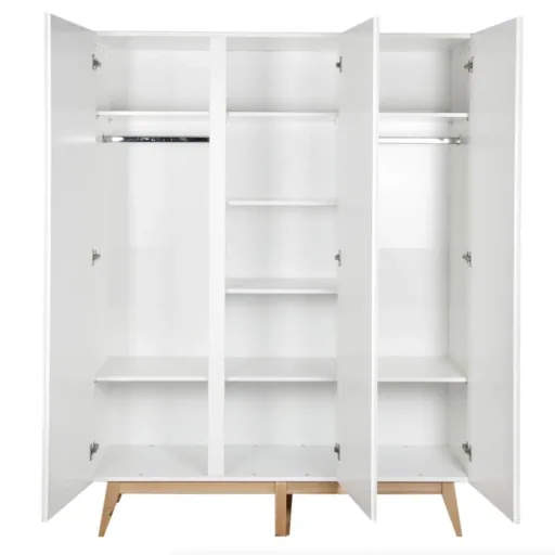 Quax 3-deurs kledingkast Trendy wit