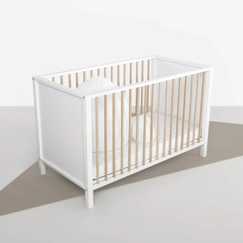 Quax babybed - Nordic 120 x 60 cm, Kleur: Stone White Nature