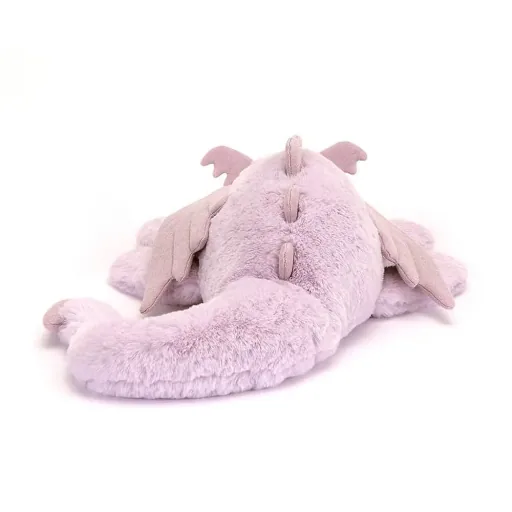 Jellycat Knuffel - Lavender Dragon, Maat: Groot - H19 X B66 CM