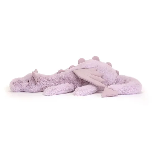 Jellycat Knuffel - Lavender Dragon, Maat: Groot - H19 X B66 CM
