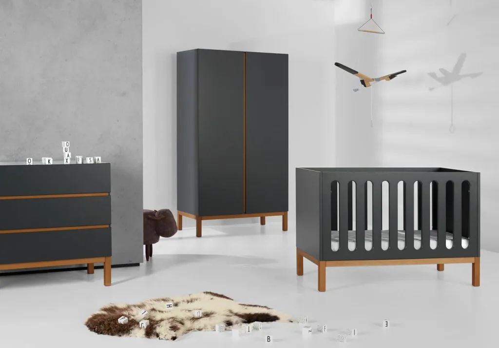 Quax Indigo babybed 60x120 cm zwart