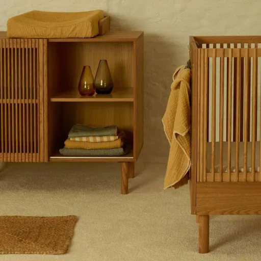 Quax HAI NO KI babybed essen natuur 60 x 120