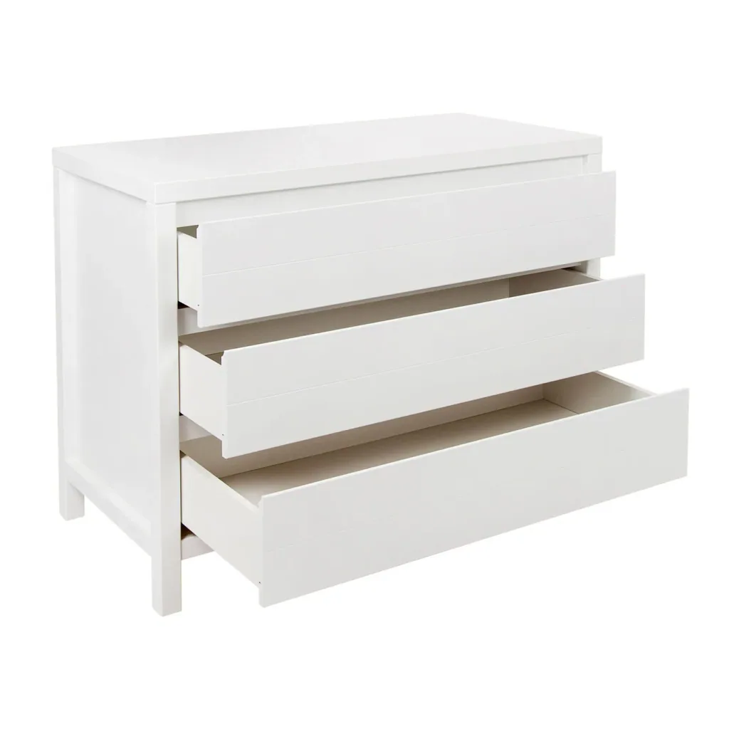 Quax commode - Stripes, 3 laden, Wit