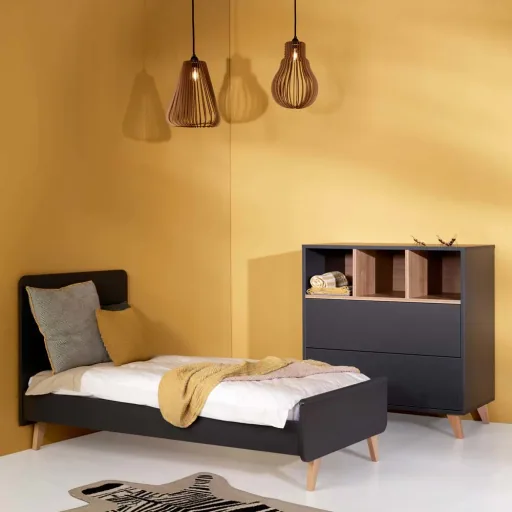 Quax Loft babybedje antraciet 60 x 120