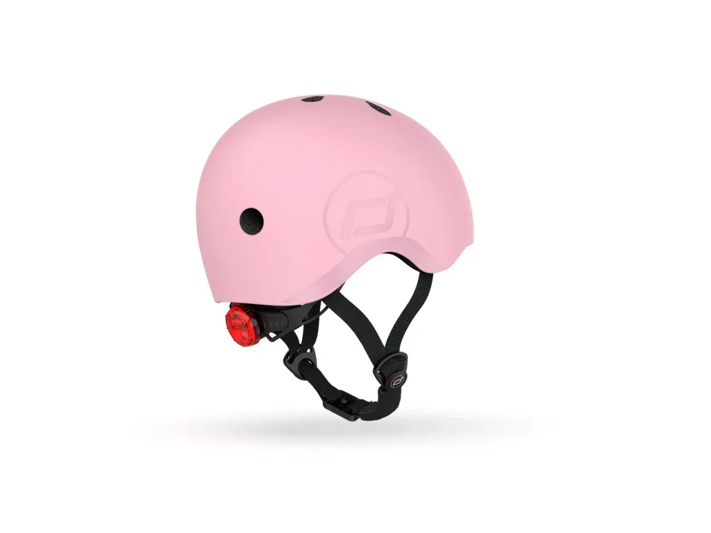 Scoot & Ride Helm, Scooter helm S-M, Kleur: roos
