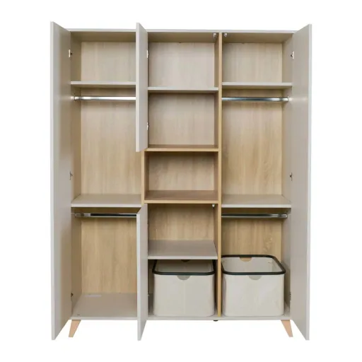 Quax Loft 3-deurs kledingkast klei