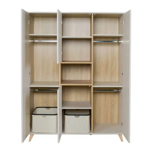Quax Loft 3-deurs kledingkast klei