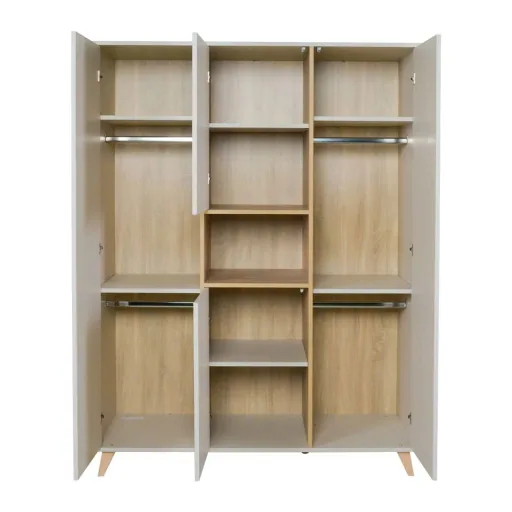 Quax Loft 3-deurs kledingkast klei