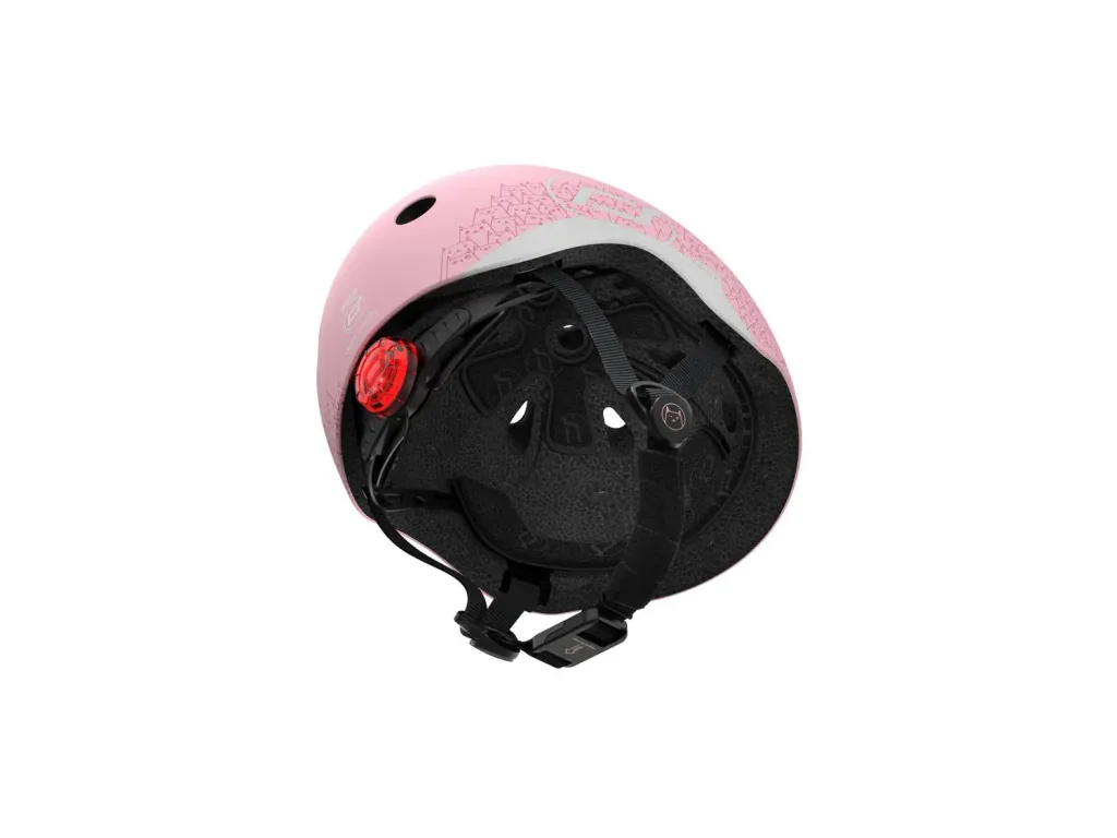 Scoot & Ride Helm, Reflecterende helm XXS-S, Kleur: roos