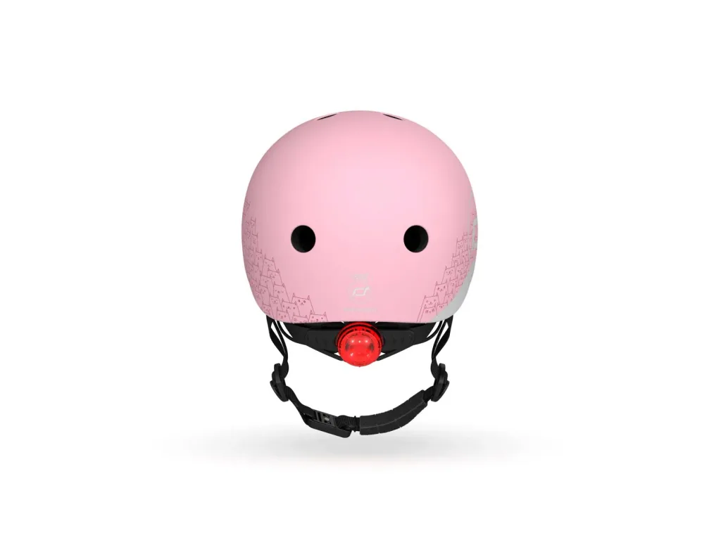 Scoot & Ride Helm, Reflecterende helm XXS-S, Kleur: roos