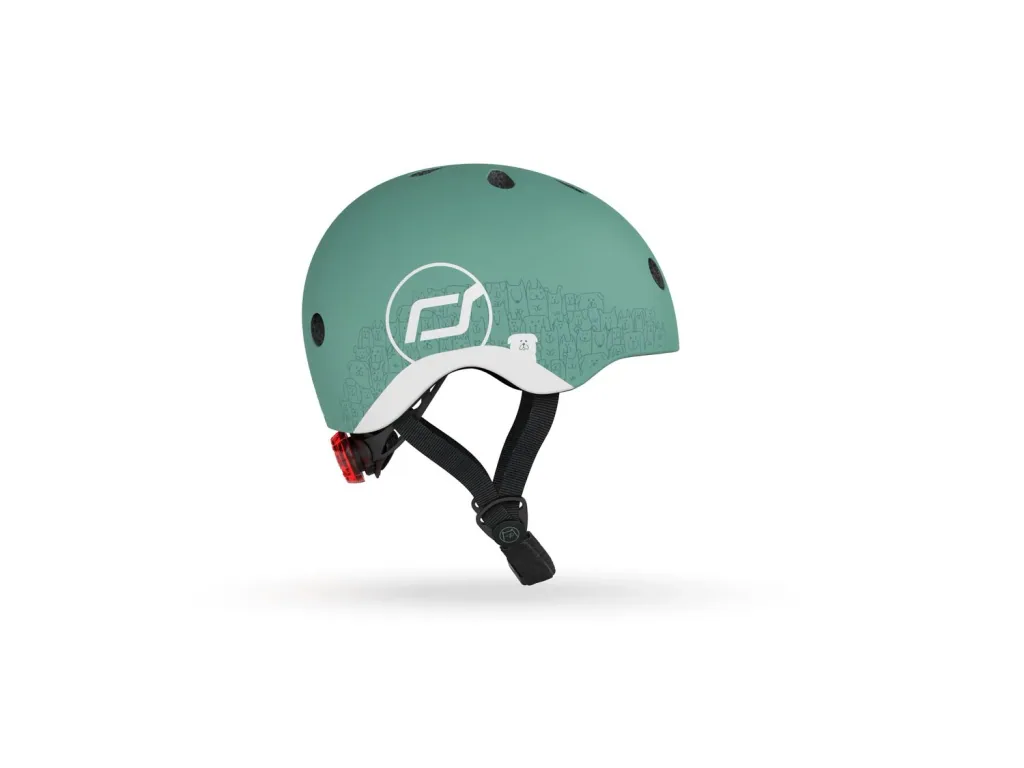 Scoot & Ride Helm, Reflecterende helm XXS-S, Kleur: Woud