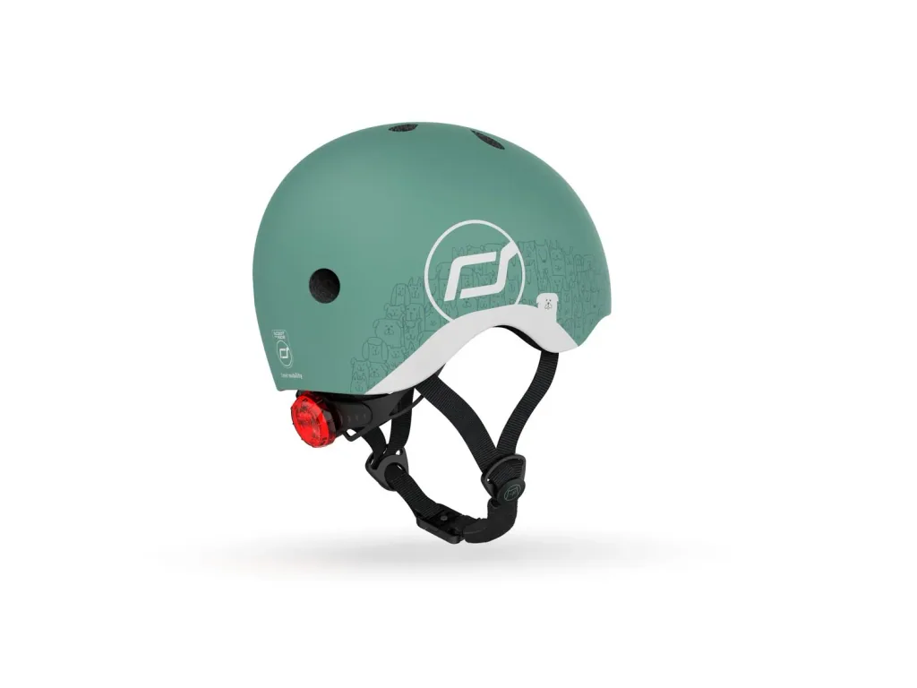 Scoot & Ride Helm, Reflecterende helm XXS-S, Kleur: Woud