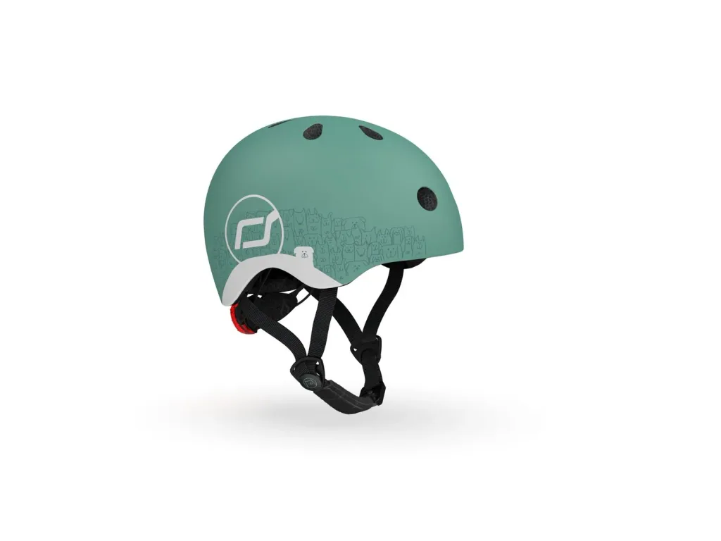 Scoot & Ride Helm, Reflecterende helm XXS-S, Kleur: Woud