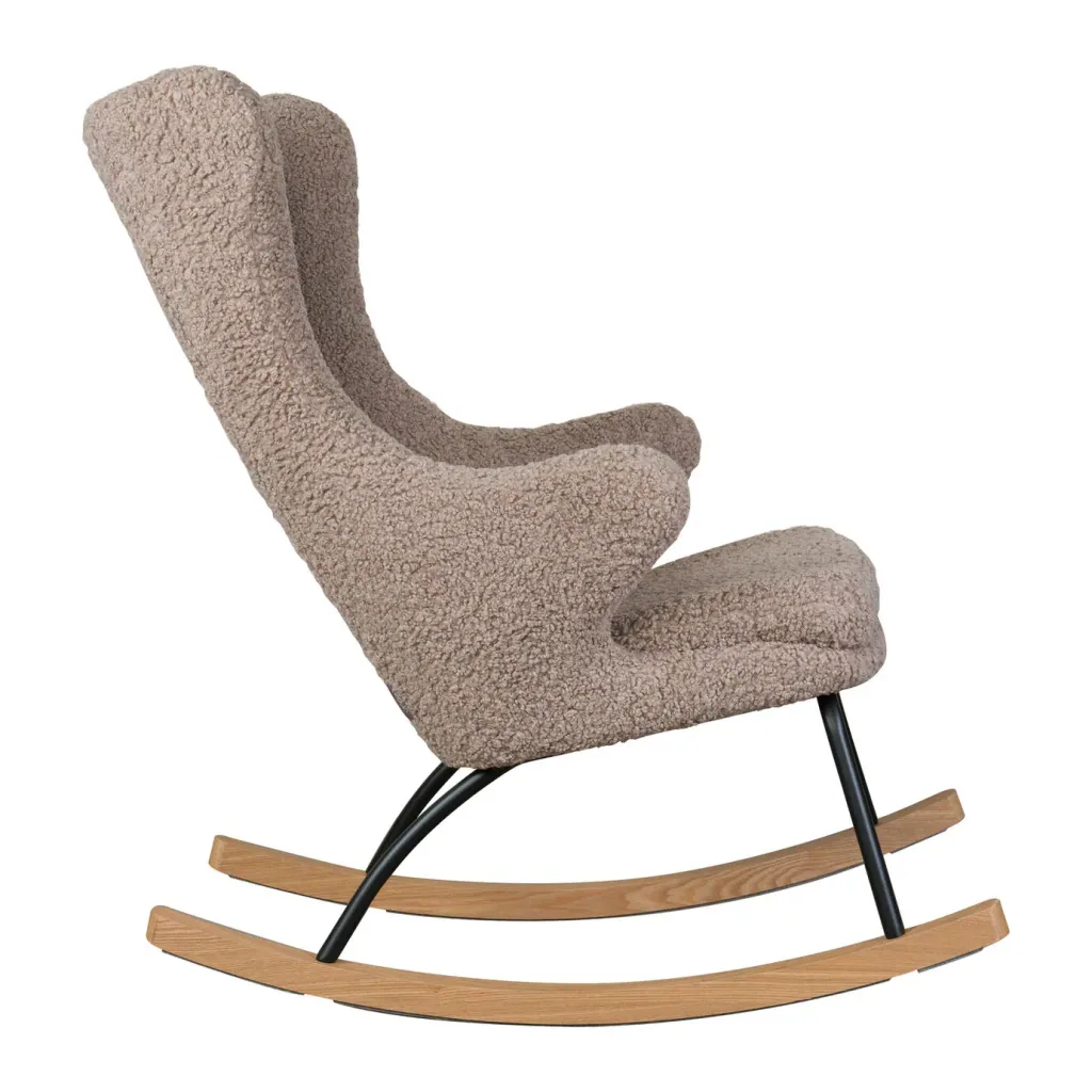 Quax schommelstoel, fauteuil voor borstvoeding - De Luxe, Kleur: Steen