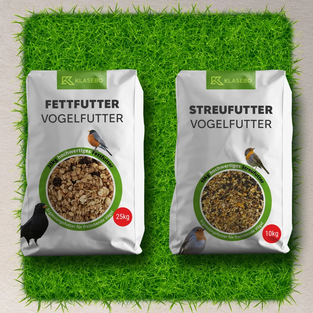 Set Vogelvoer Het Hele Jaar Door 35kg - Strooivoer 10 kg, Vetvogelvoer-Mengsel 25 kg